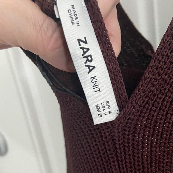 Elegant brown Maxi sleeveless sweater Dress - Picture 2 of 5